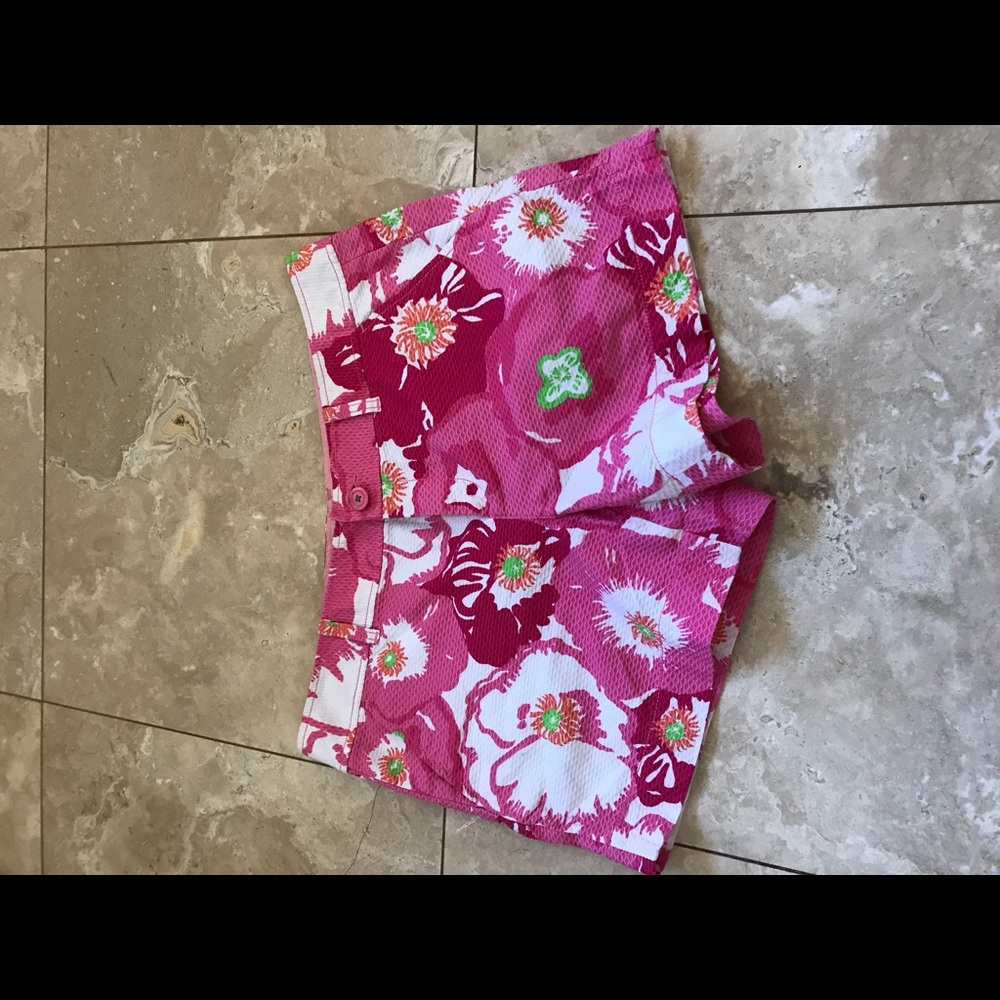 Lilly Pulitzer Pink Floral Women's Shorts